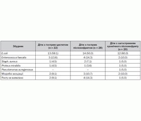 Досвід застосування цефіксиму в лікуванні інфекцій сечової системи у дітей